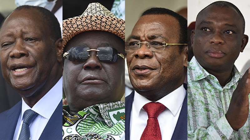 Qui sont les quatre candidats à l’élection présidentielle ivoirienne ?