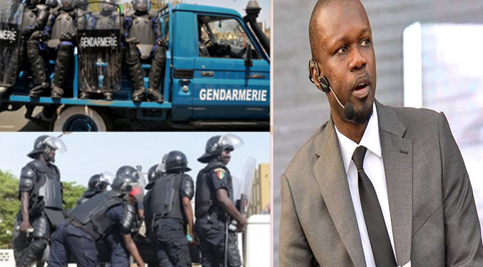 Urgent : Ousmane Sonko retardé par une foule immense, la gendarmerie intervient (photos)